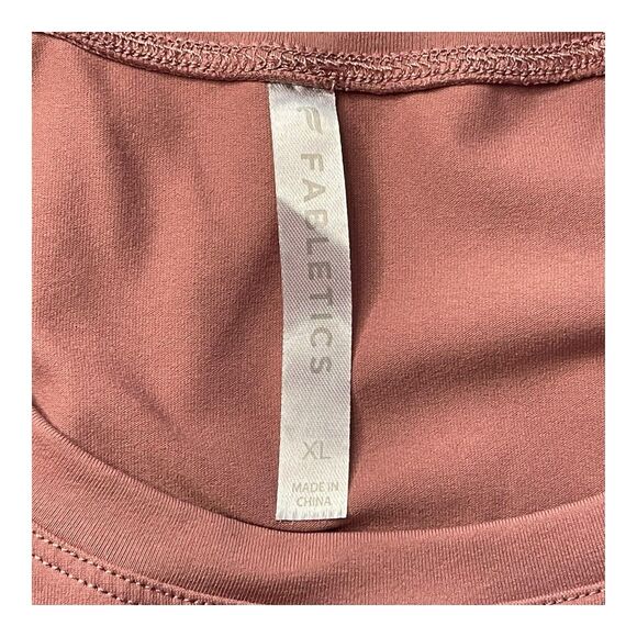 Fabletics Mauve Cashel Adjustable Long-Sleeve Top Size XL Athleasure Yoga - Picture 3 of 7